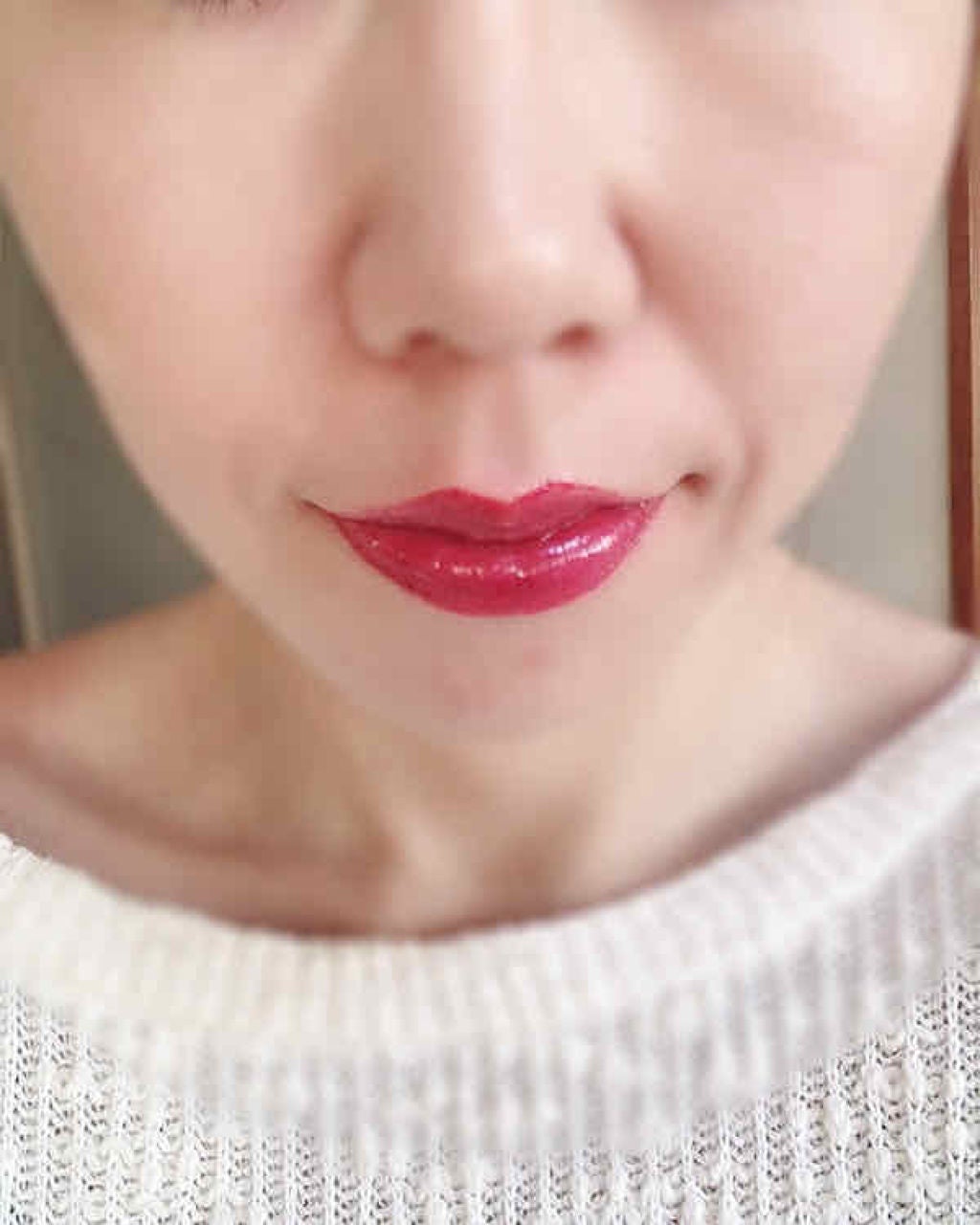 ルージュ ヴォリュプテ シャイン/YVES SAINT LAURENT BEAUTE/口紅を使ったクチコミ(2枚目)