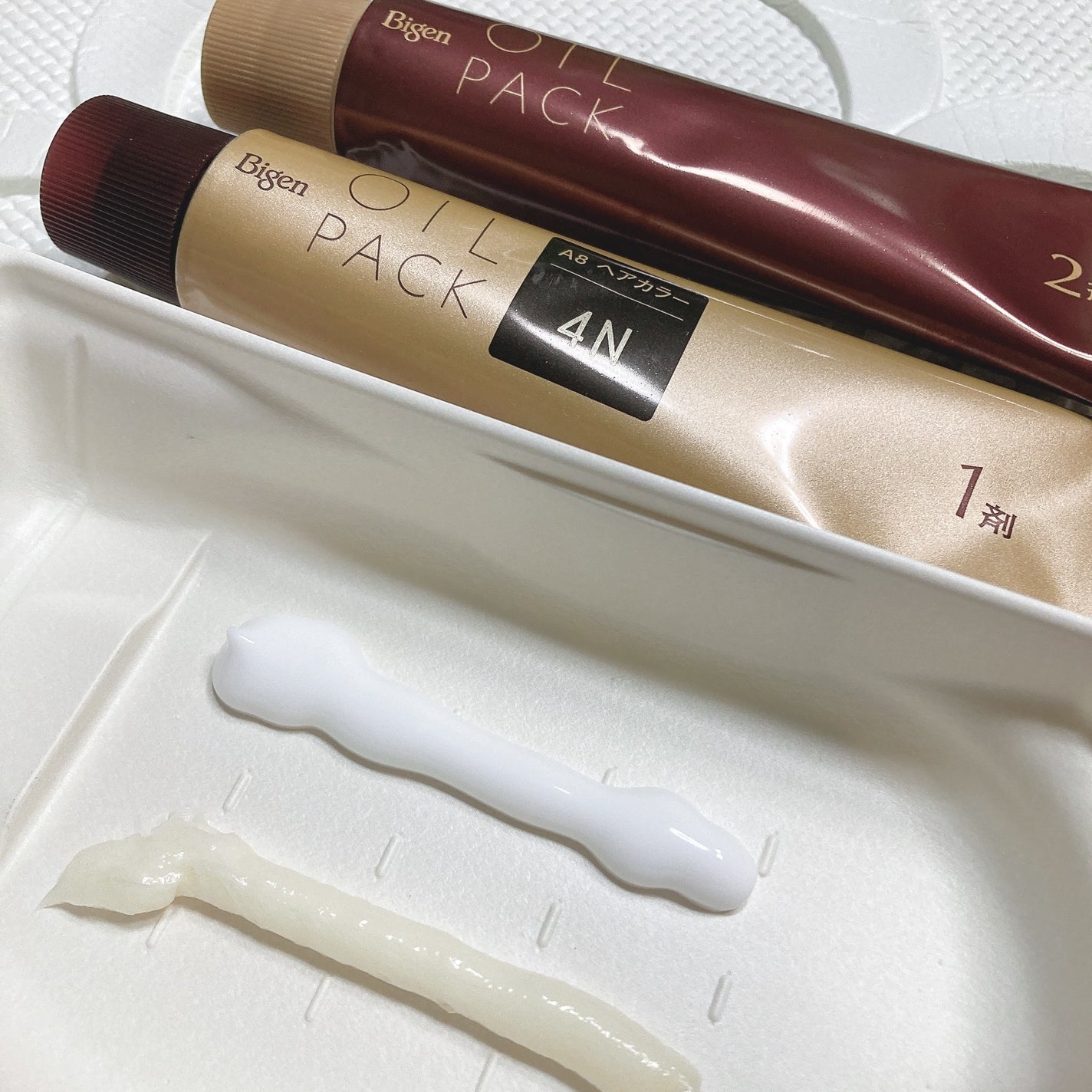 オイルパックカラー/ビゲン/ヘアカラーを使ったクチコミ(4枚目)