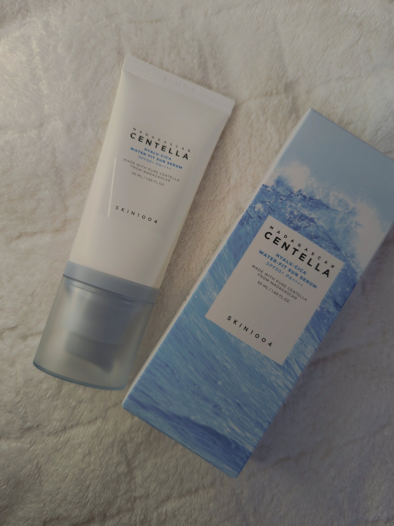 ヒアルーシカ ウォーターフィット サンセラム/SKIN1004/日焼け止めローションを使ったクチコミ（1枚目）