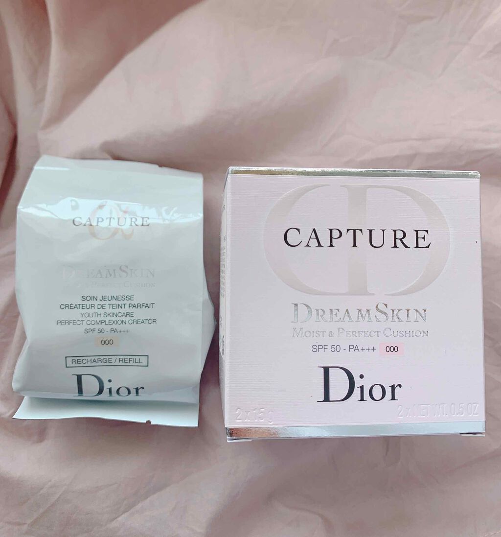 カプチュール ドリームスキン モイスト クッション SPF50 /PA+++ /Dior/クッションファンデーションを使ったクチコミ(4枚目)