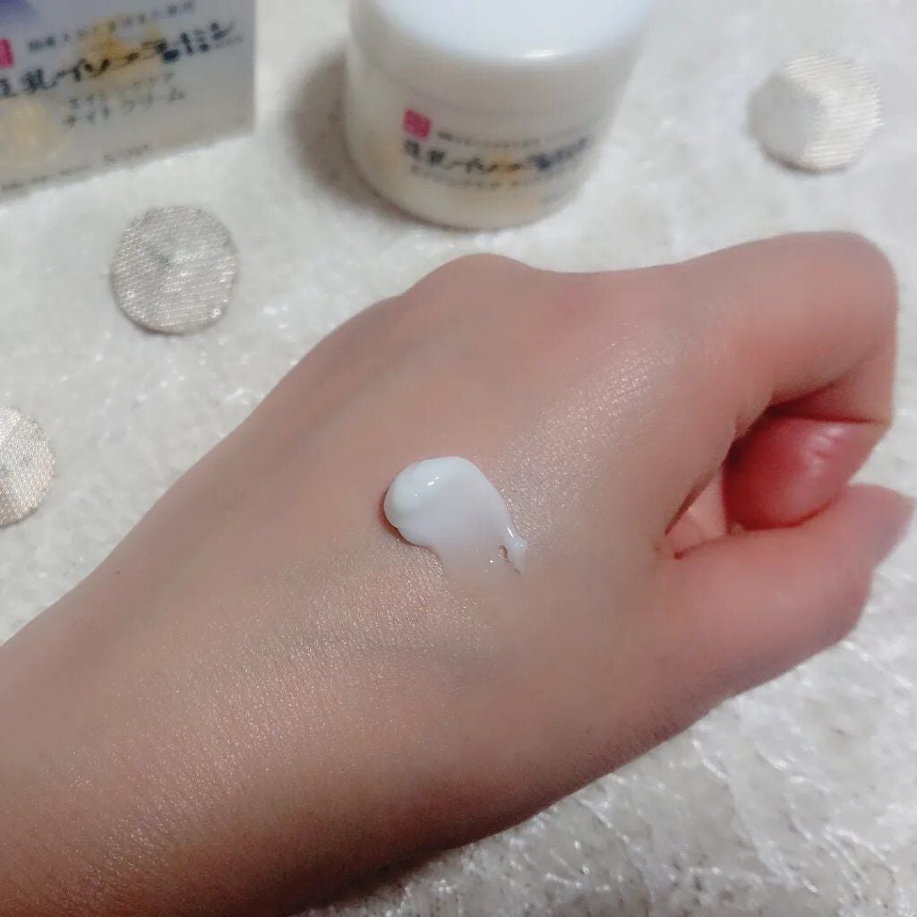 リンクルナイトクリーム/なめらか本舗/フェイスクリームを使ったクチコミ(3枚目)