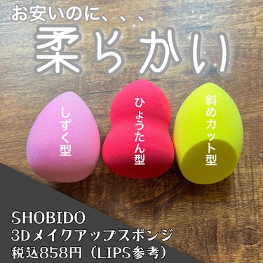 SHOBIDO 3Dメイクアップスポンジのクチコミ「✎𓂃9月購入品
　
✼••┈┈┈┈┈┈┈┈┈┈┈┈┈┈┈┈••✼
　
🔍SHOBIDO
▪️3.....」（2枚目）