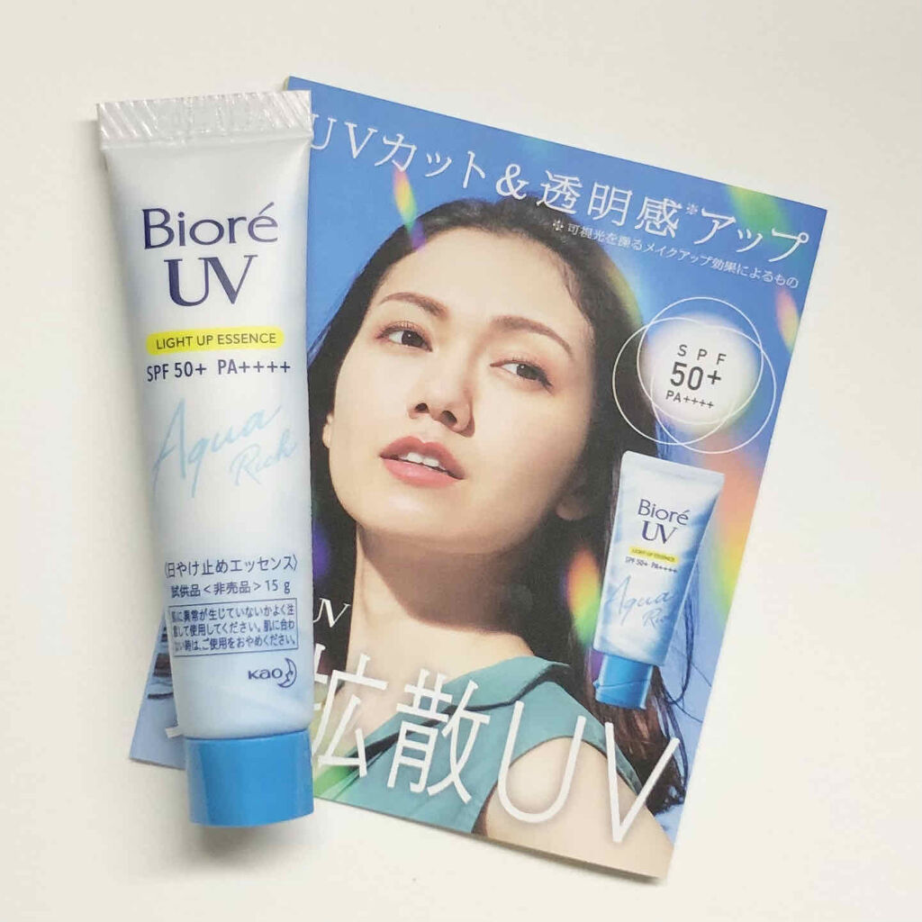 ビオレUV アクアリッチ ライトアップエッセンス/ビオレ/日焼け止めクリームを使ったクチコミ（1枚目）