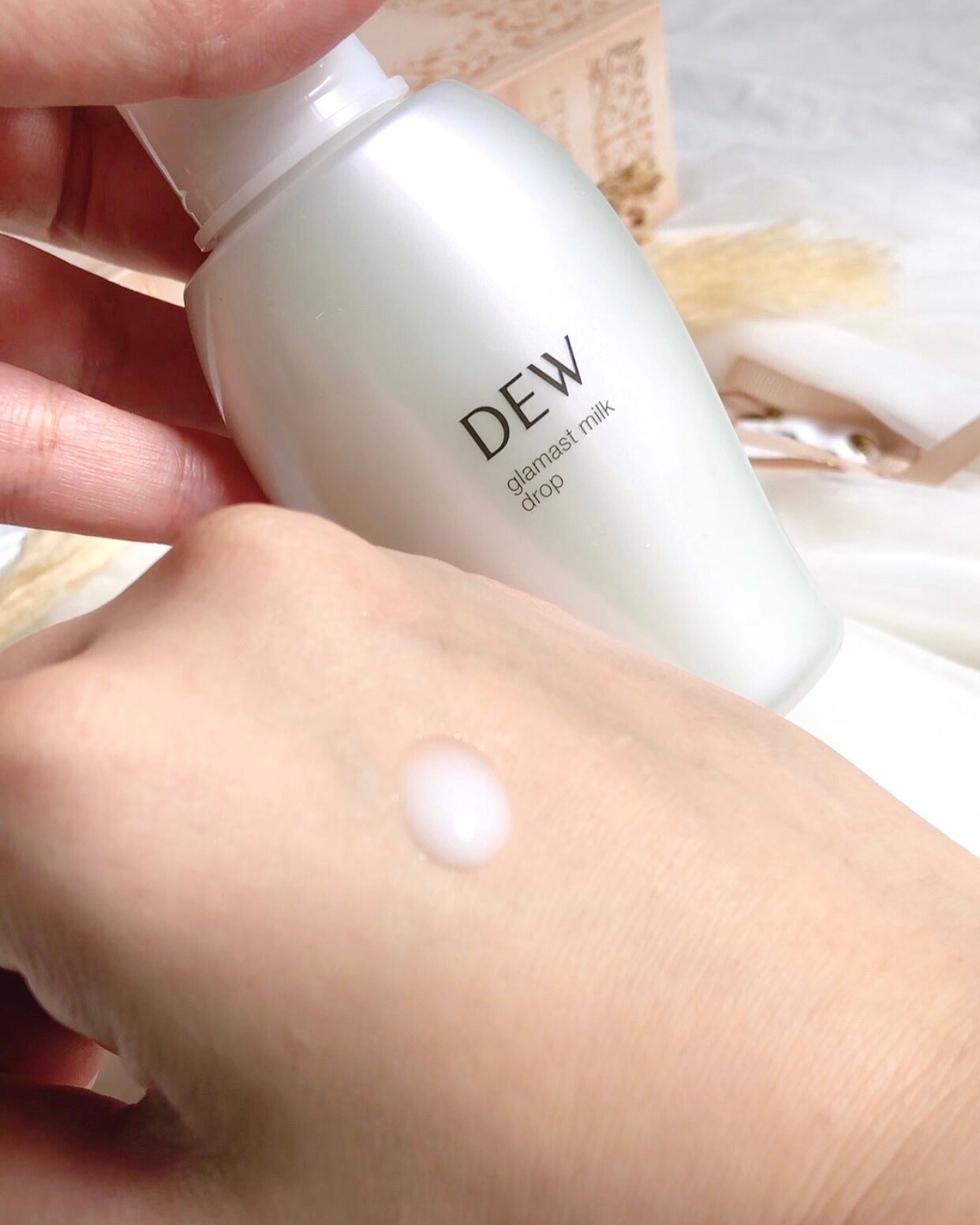 グラマストミルクドロップ/DEW/乳液を使ったクチコミ（1枚目）