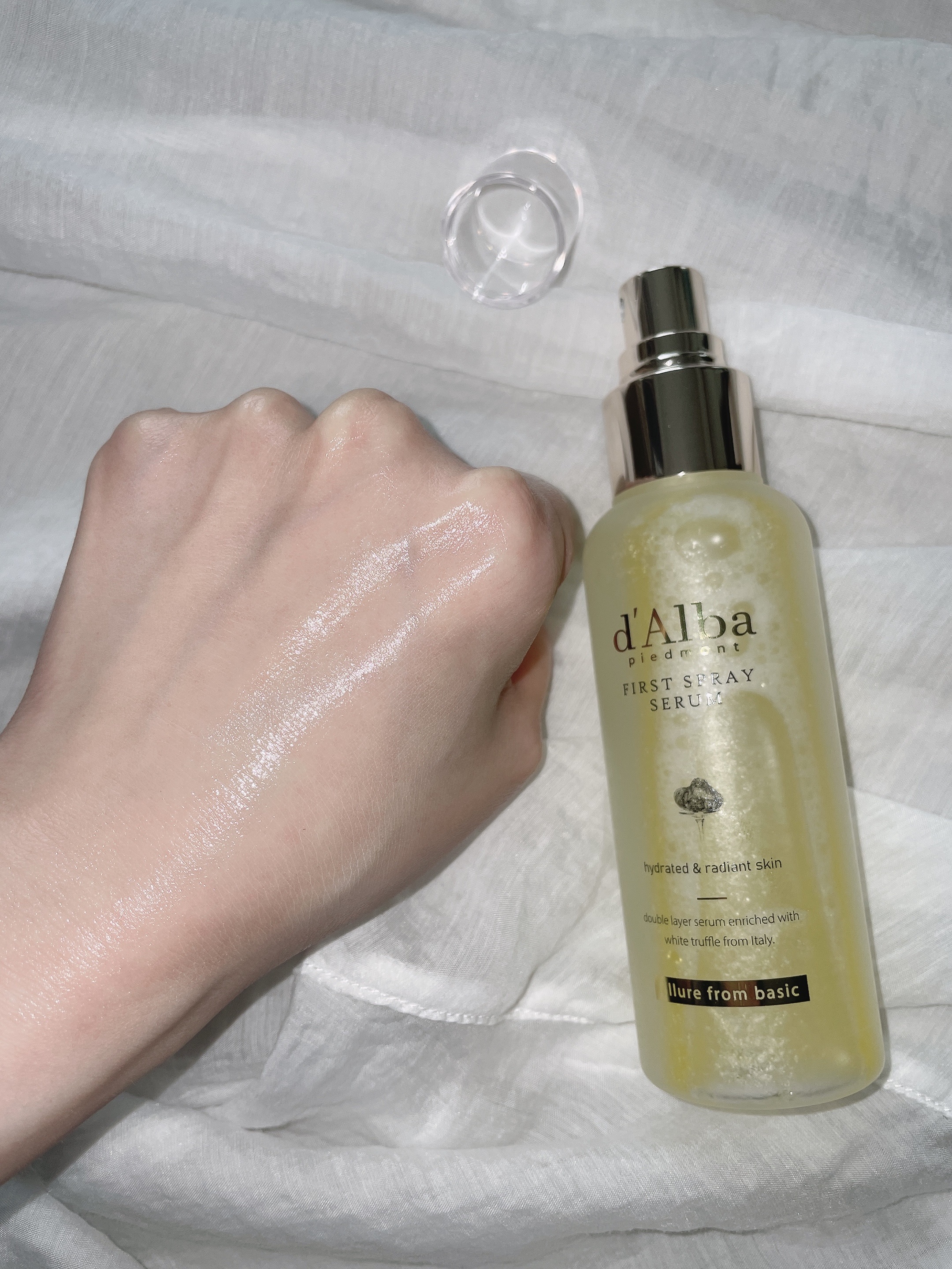 ダルバ ホワイトトリュフファーストスプレーセラム/ダルバ/ミスト状化粧水を使ったクチコミ（3枚目）