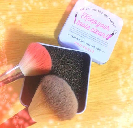 メイクブラシDRYクリーナー/PROVENCE/その他化粧小物を使ったクチコミ(4枚目)