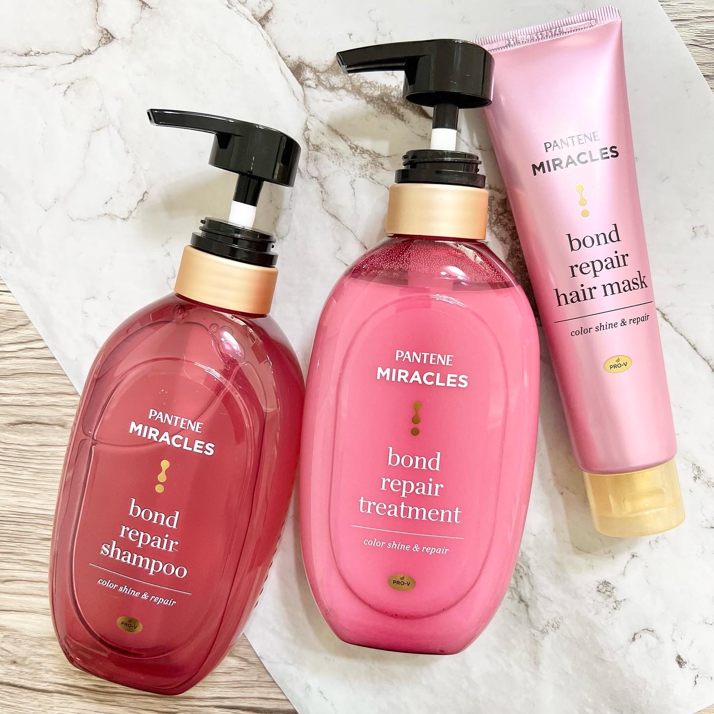 ボンド リペア (カラーシャイン & リペア) シャンプー ＆ トリートメント/パンテーン/市販シャンプーを使ったクチコミ（1枚目）