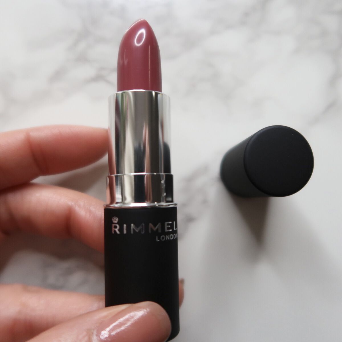 マシュマロルック リップスティック 034 モーヴピンク/リンメル ロンドン/口紅を使ったクチコミ（2枚目）