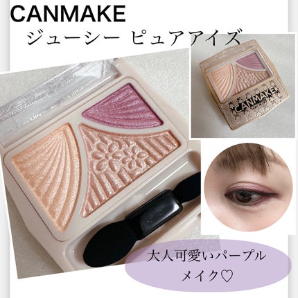 ジューシーピュアアイズ/キャンメイク/アイシャドウパレットを使ったクチコミ(1枚目)