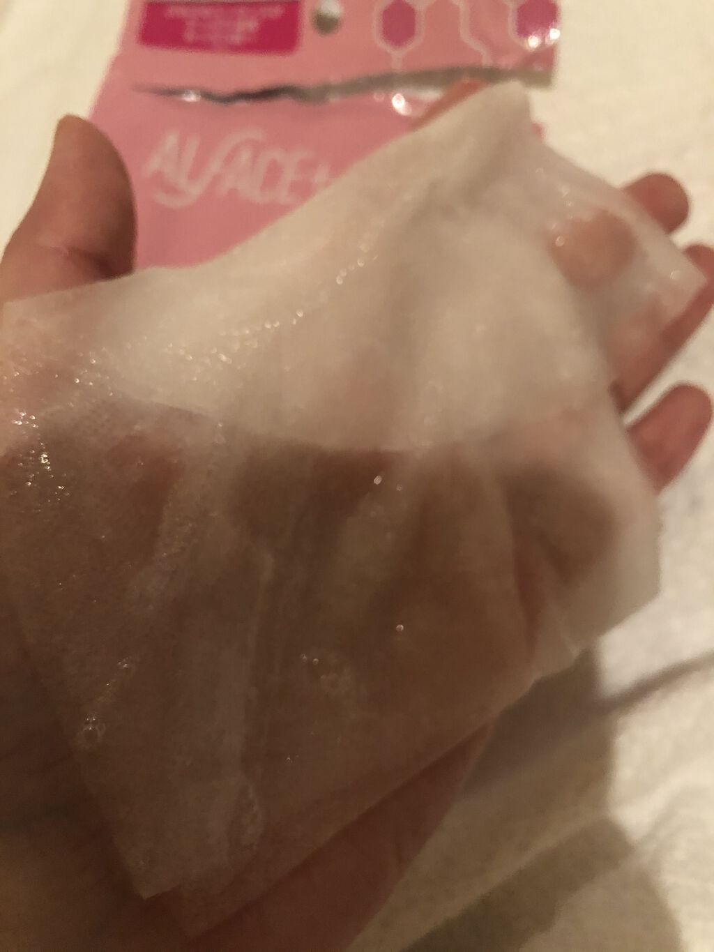 ダイヤモンドモイスチャー アクアモイスチャー シートマスク 5枚入り/ALFACE+/シートマスク・パックを使ったクチコミ（3枚目）