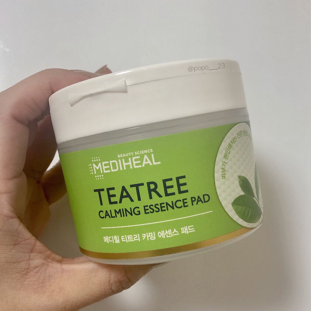 ティーツリーカーミングエッセンスパッド/MEDIHEAL/トナーパッドを使ったクチコミ（1枚目）