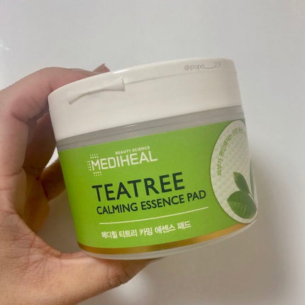 ティーツリーカーミングエッセンスパッド/MEDIHEAL/トナーパッドを使ったクチコミ(1枚目)
