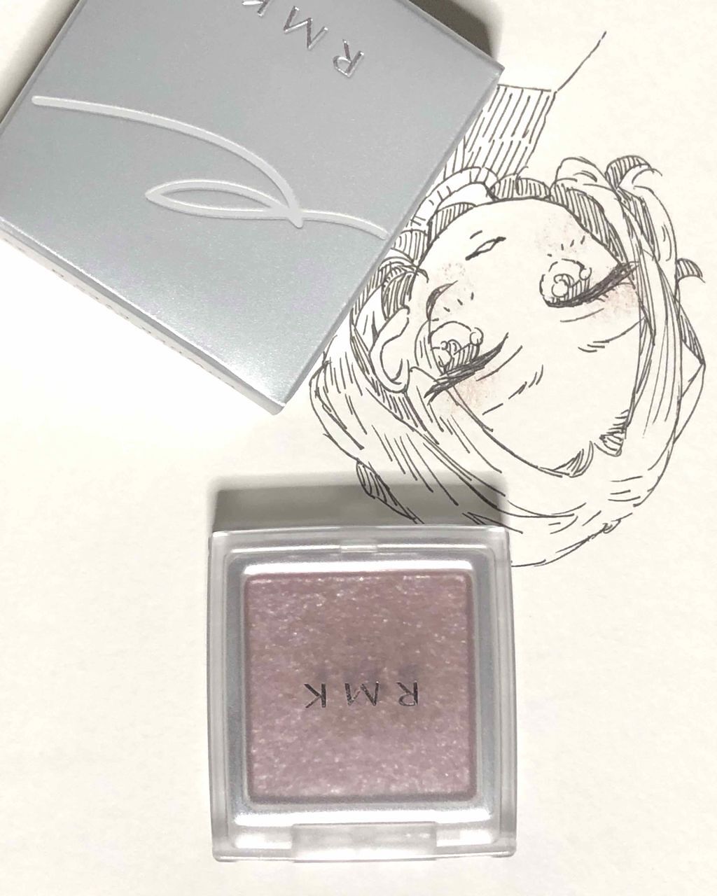 インジーニアス パウダーアイズ N/RMK/単色アイシャドウを使ったクチコミ(1枚目)