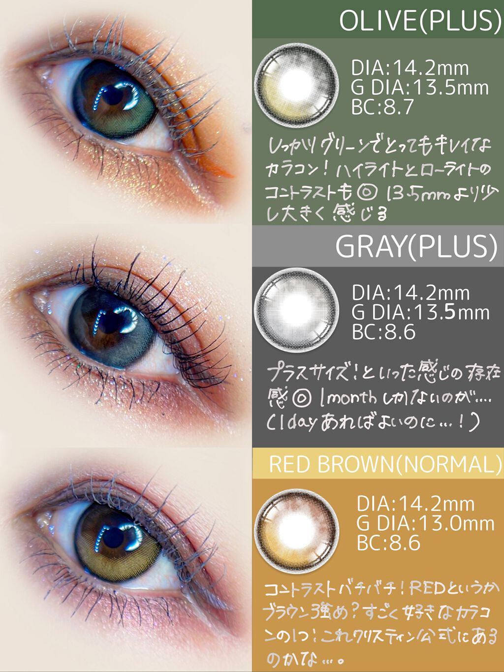 Secretive Kristen/Hapa kristin/カラーコンタクトレンズを使ったクチコミ(3枚目)