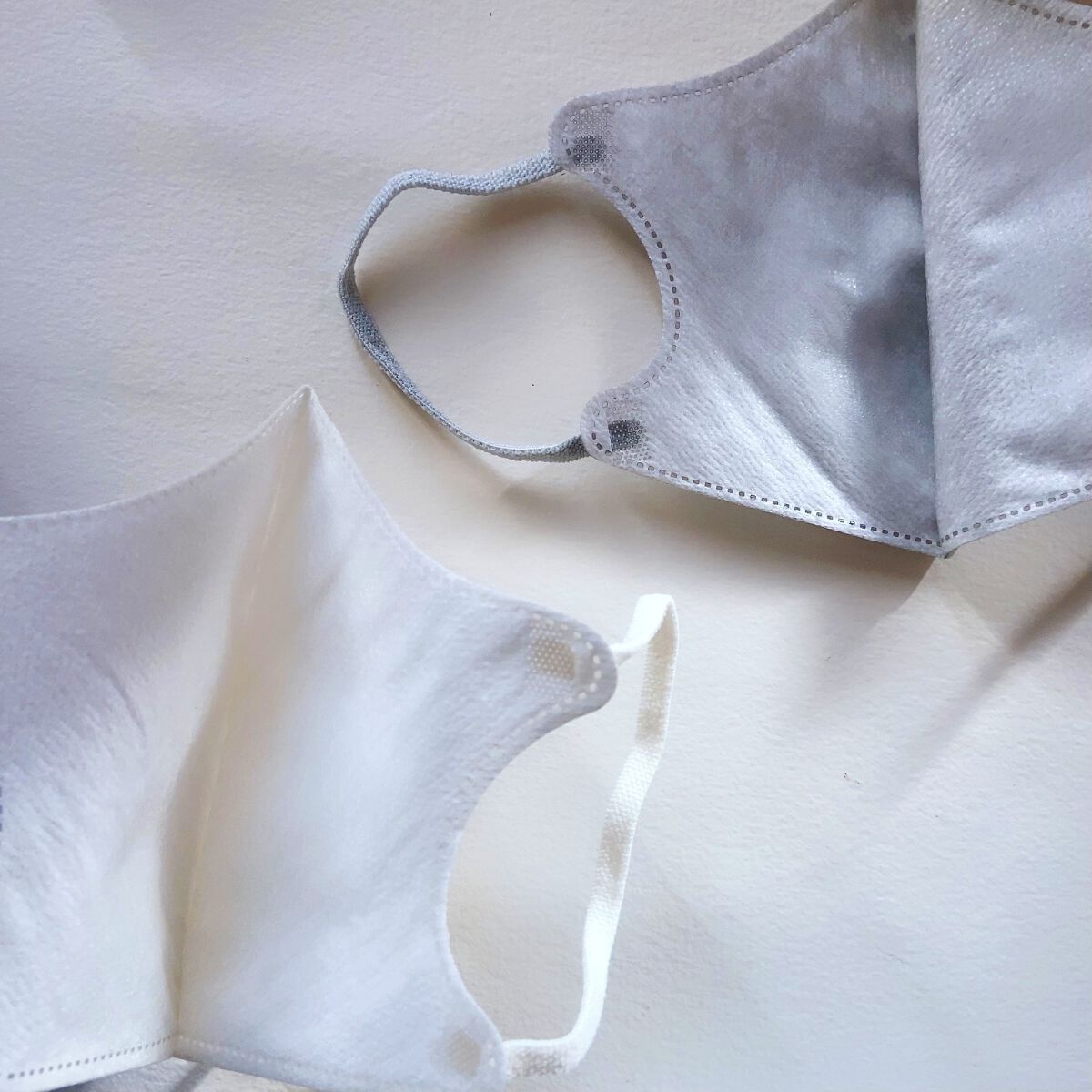 ダイヤモンドシェイプ3Dフェイスマスク/3COINS/マスクを使ったクチコミ（3枚目）