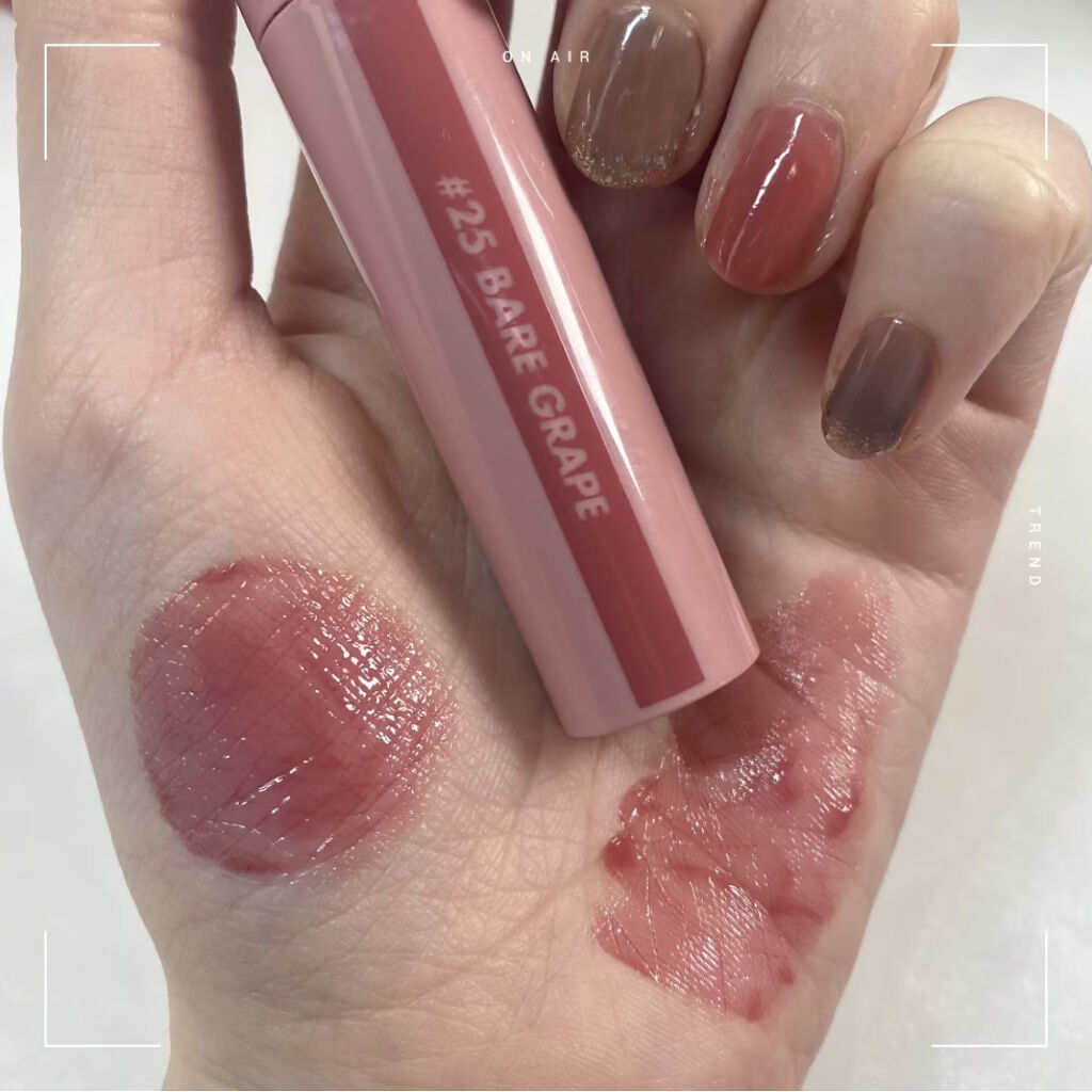 ジューシーラスティングティント/rom&nd/リップティントを使ったクチコミ（2枚目）