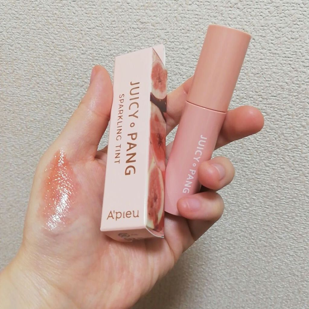 アピュー ジューシーパン スパークリングティント/A’pieu/口紅を使ったクチコミ（2枚目）
