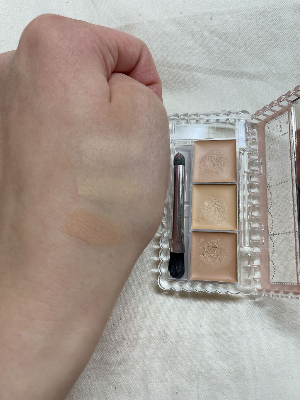 カラーミキシングコンシーラー/キャンメイク/パレットコンシーラーを使ったクチコミ(4枚目)