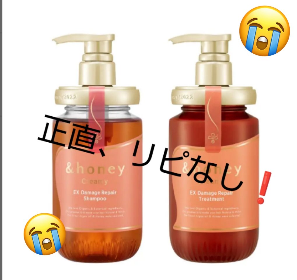 &honey Melty モイストリペア シャンプー1.0／モイストリペア ヘアトリートメント2.0/&honey/市販シャンプーを使ったクチコミ（1枚目）