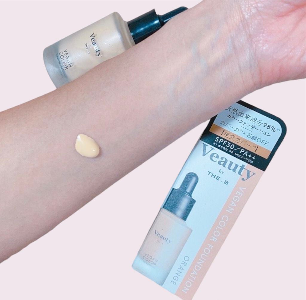 ヴィーガン カラーファンデーション/Veauty by THE_B/リキッドファンデーションを使ったクチコミ(4枚目)