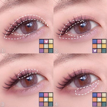 UR GLAM　BLOOMING EYE COLOR PALETTE/U R GLAM/アイシャドウパレットを使ったクチコミ（2枚目）