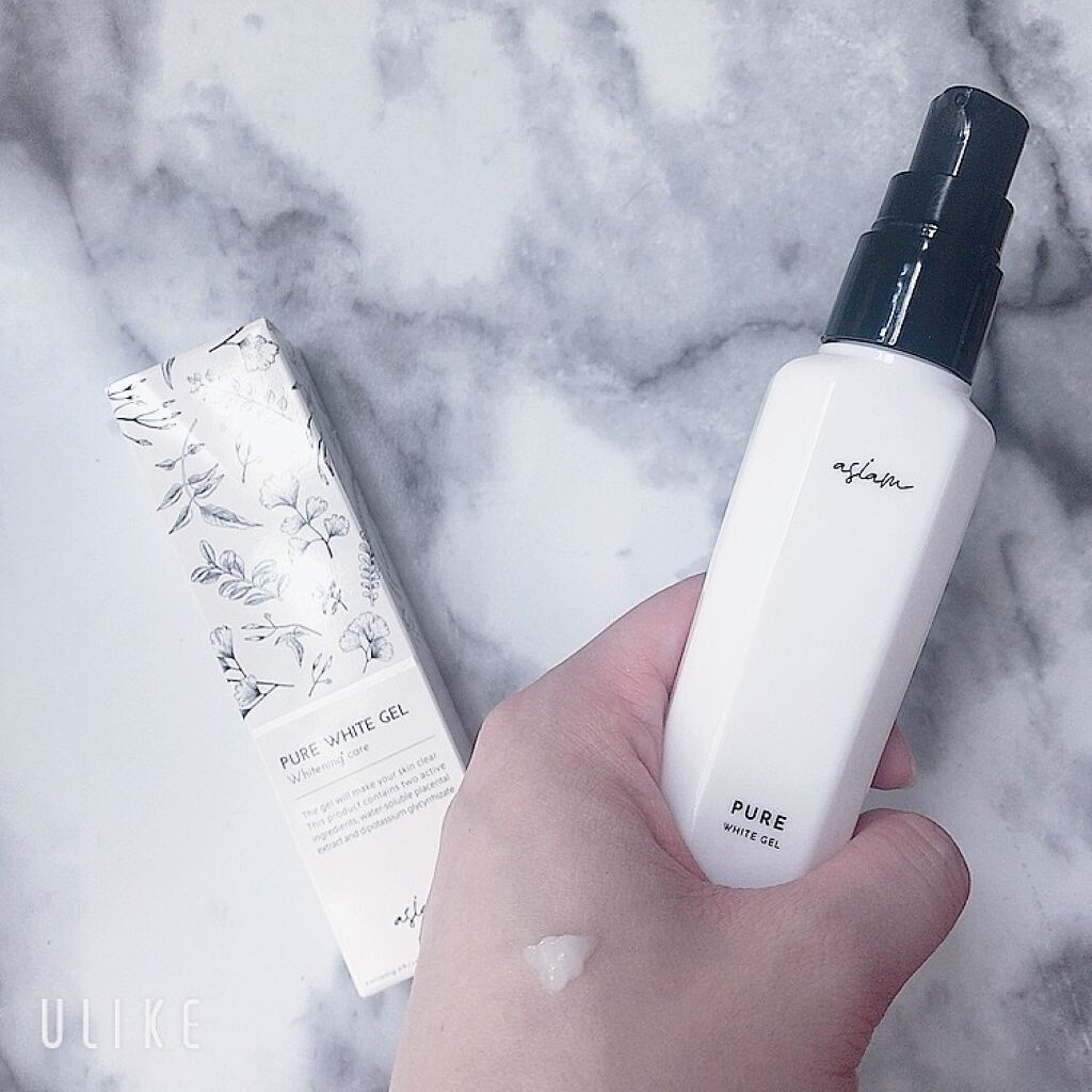 ピュアホワイトジェル/asiam/オールインワン化粧品を使ったクチコミ（3枚目）