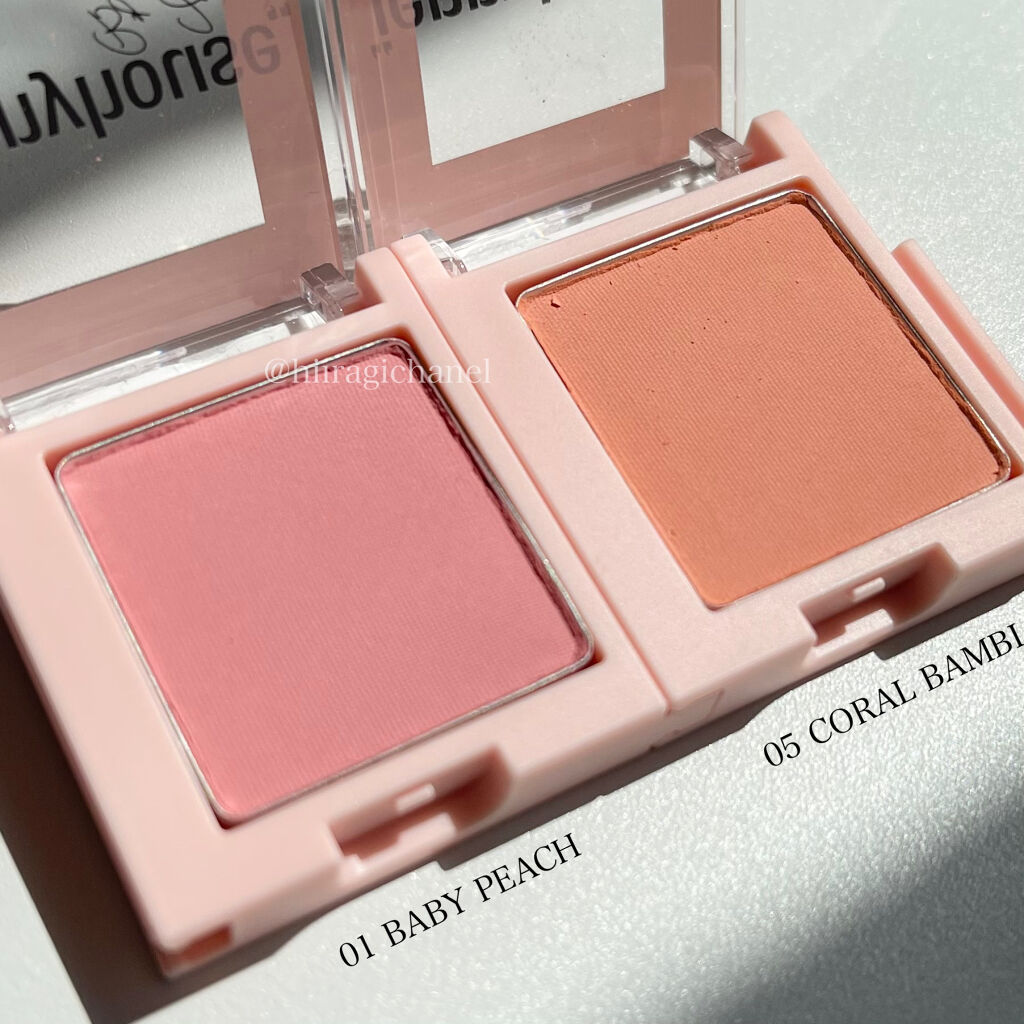 エアーフィットアーティストシャドウ 01Baby Peach/jenny house/単色アイシャドウを使ったクチコミ（3枚目）