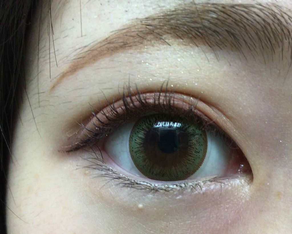 eye closet １day SweetSeries "Girly"（アイクローゼットワンデースウィートシリーズ ガーリー） Airy Olive/EYE CLOSET/ワンデー（１DAY）カラコンを使ったクチコミ（3枚目）