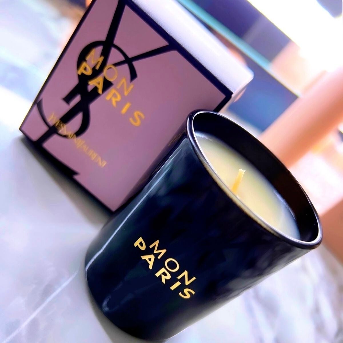 MON PARIS Candle (非売品)/YVES SAINT LAURENT BEAUTE/アロマキャンドルを使ったクチコミ(1枚目)