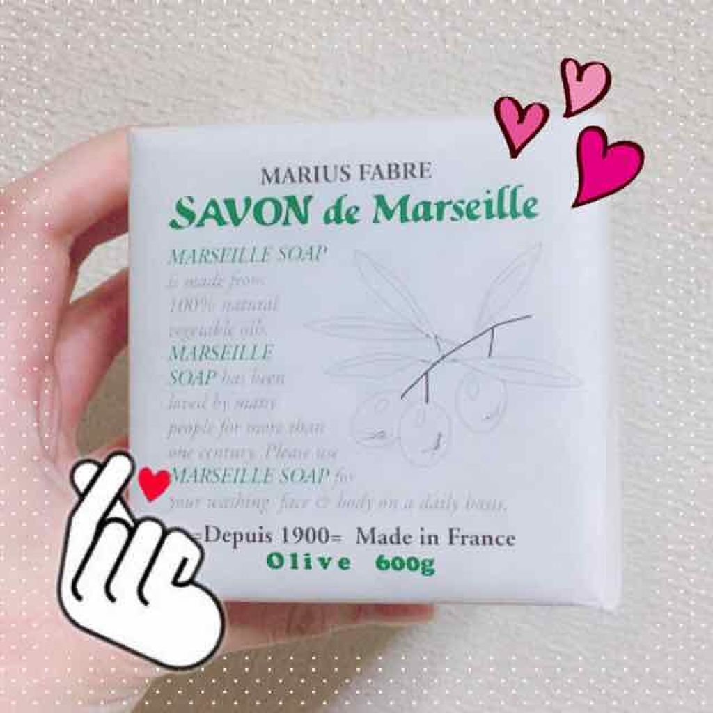 サヴォン ド マルセイユ オリーブ石鹸/ル セライユ/洗顔石鹸を使ったクチコミ(1枚目)