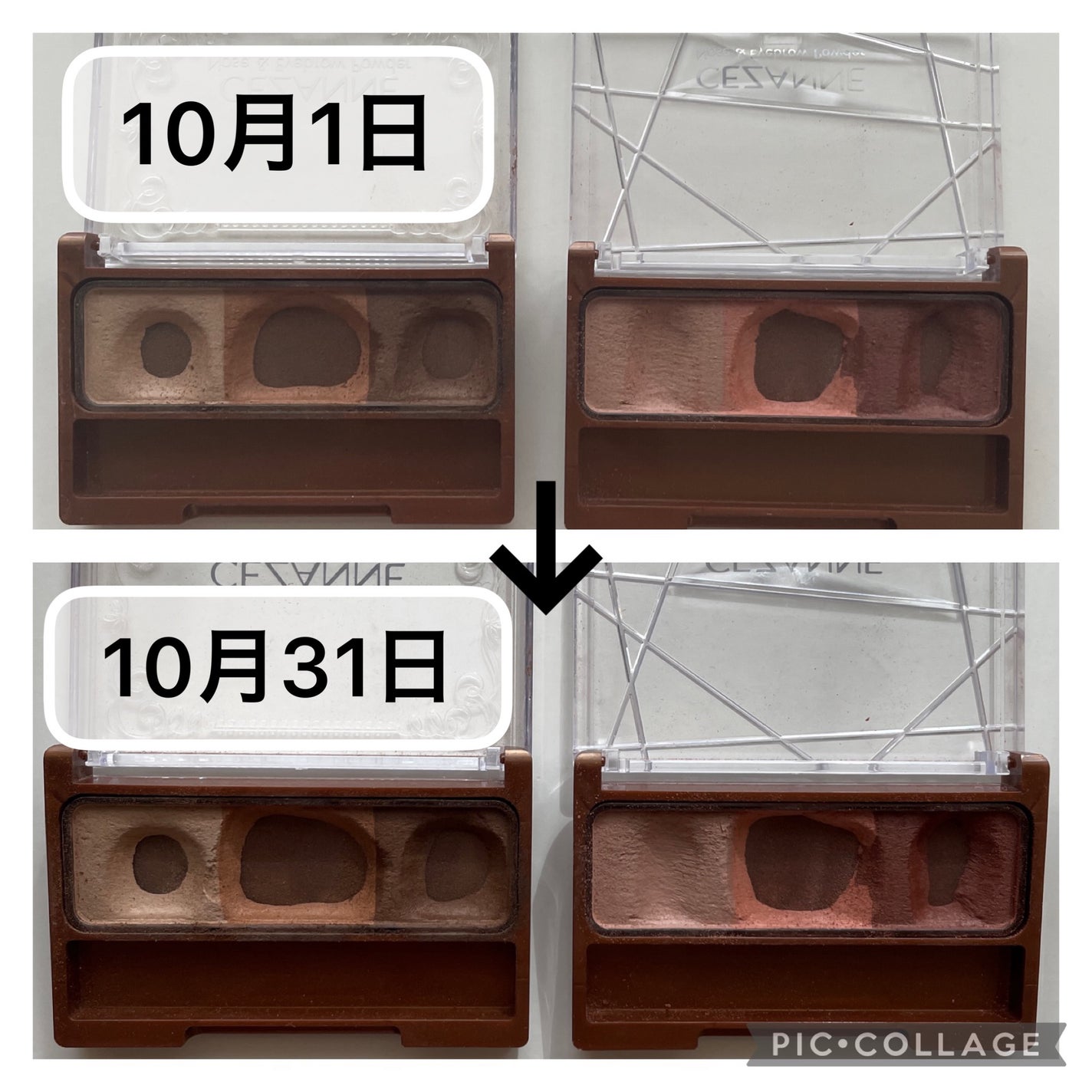 ノーズ&アイブロウパウダー/CEZANNE/パウダーアイブロウを使ったクチコミ(2枚目)