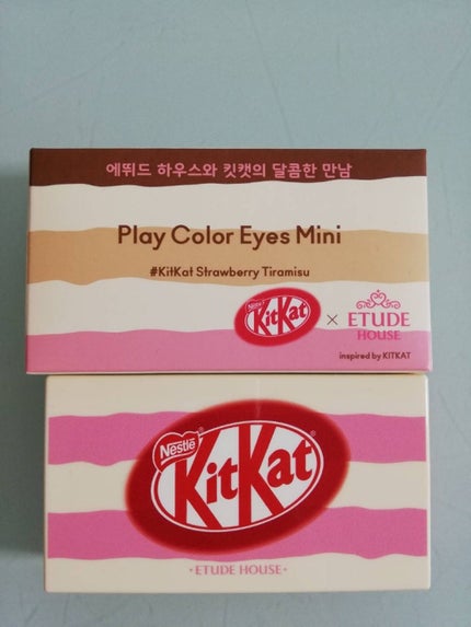 プレイカラーアイズ ミニ #キットカット ストロベリーティラミス/ETUDE/アイシャドウパレットを使ったクチコミ(3枚目)