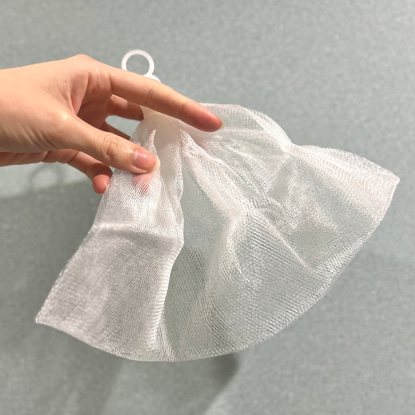 洗顔用泡立てネット/無印良品/その他スキンケアグッズを使ったクチコミ(3枚目)