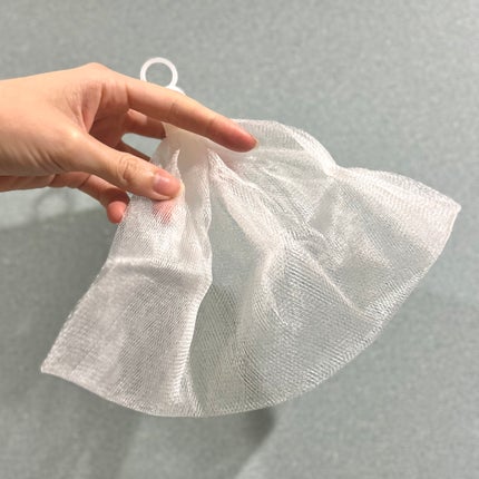洗顔用泡立てネット/無印良品/その他スキンケアグッズを使ったクチコミ(3枚目)
