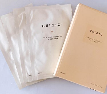 ルミナスハイドレーティングシートマスク 1箱(4枚入り)/BEIGIC/シートマスク・パックを使ったクチコミ（1枚目）