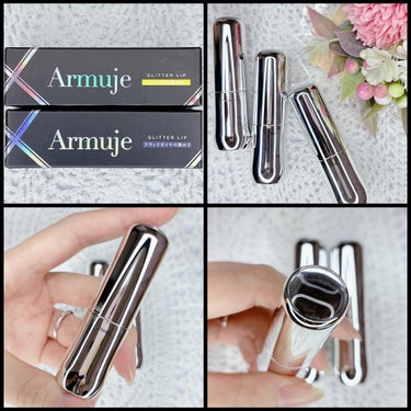 Armuje グリッタージュエルリップコレクションのクチコミ「⁡
＼宝石級のきらめき💎わたしを守る鎧のリップ💄／
⁡
こんにちは、おもちです🌟
⁡
今回はA.....」（3枚目）