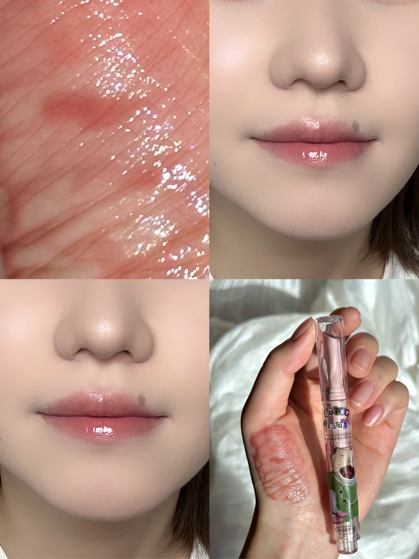 フロレット メルティーハート スティックグロス/FLORTTE/口紅を使ったクチコミ(2枚目)