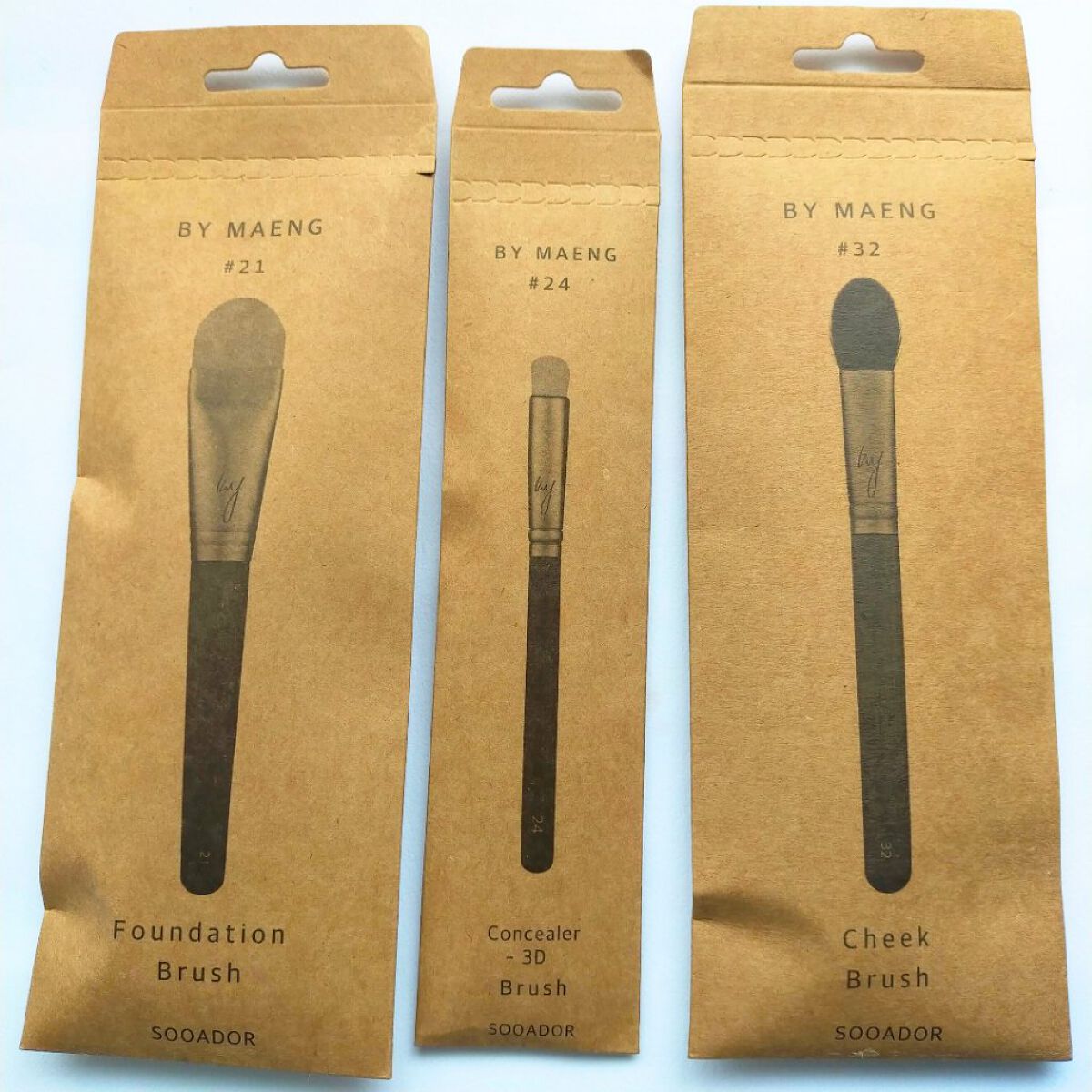 BY MAENG #24 コンシーラーブラシ-3D/SOOA DOR/メイクブラシを使ったクチコミ（3枚目）