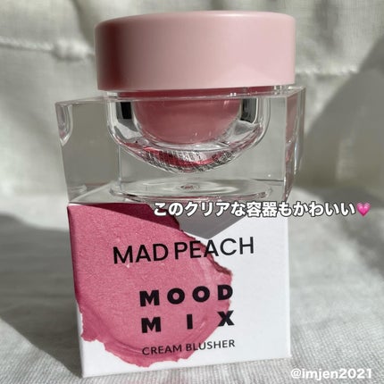 ムードミックスクリームブラッシャー/MAD PEACH/ジェル・クリームチークを使ったクチコミ(4枚目)