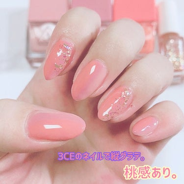 3CE DEW NAIL COLOR #PINK DROPLET/3CE/マニキュアを使ったクチコミ（1枚目）