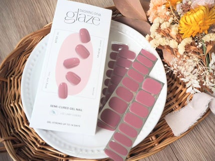 GLAZE グレーズ 半硬化タイプジェルネイルシール Ash Rose/DASHINGDIVA MAGICPRESS/ネイルシールの画像