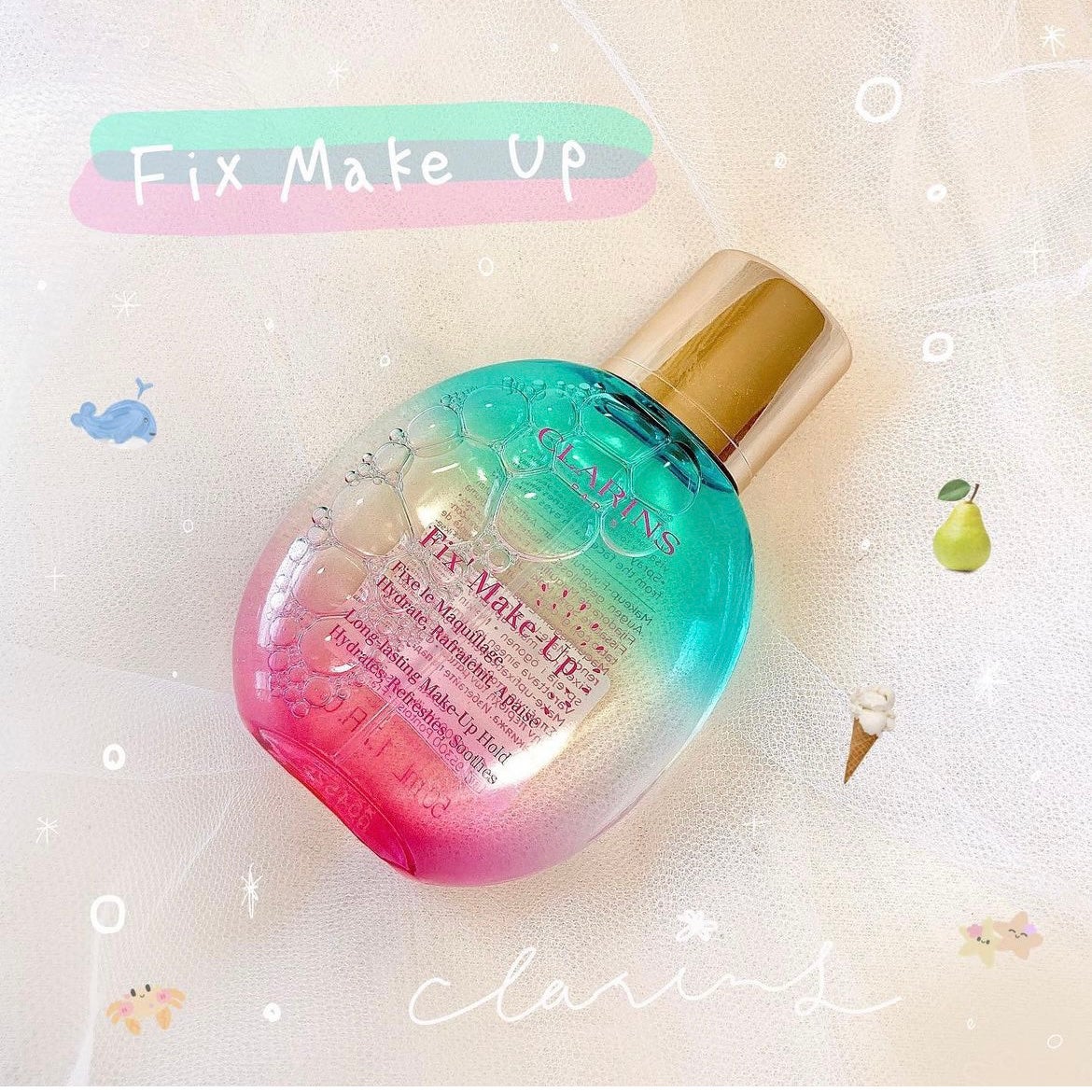 フィックス メイクアップ/CLARINS/ミスト状化粧水を使ったクチコミ(1枚目)