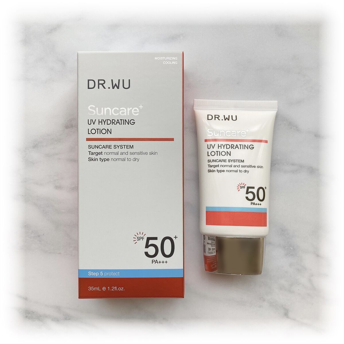 サンスクリーン+  モイスト日焼け止め＜日焼け止め＞/DR.WU/日焼け止めクリームを使ったクチコミ（1枚目）