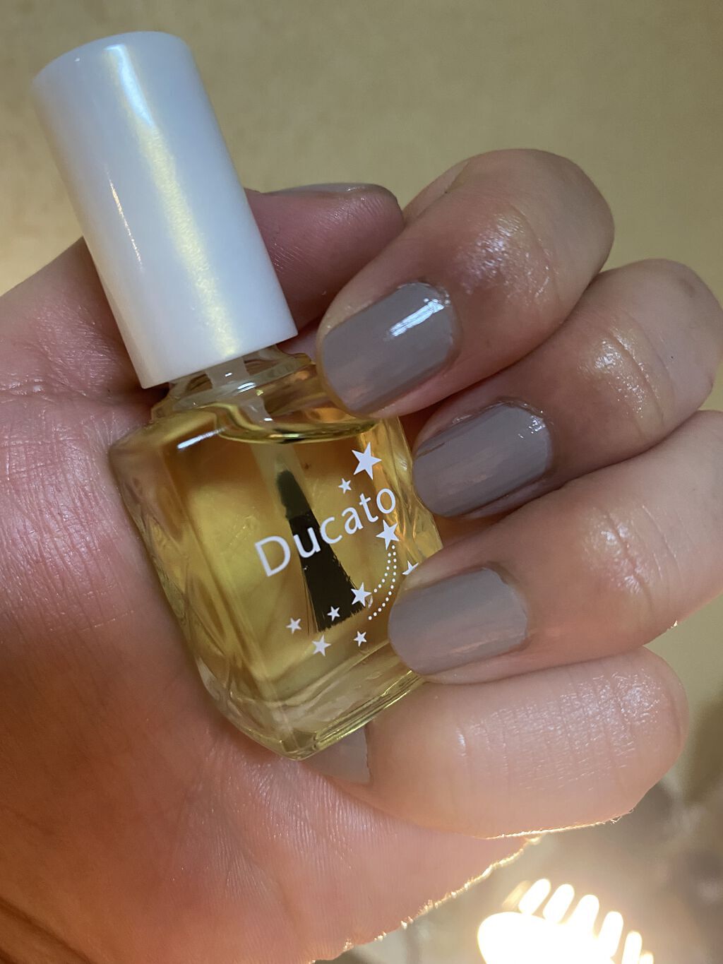 ネイル エナメル 044 グレー系/ちふれ/マニキュアを使ったクチコミ（2枚目）