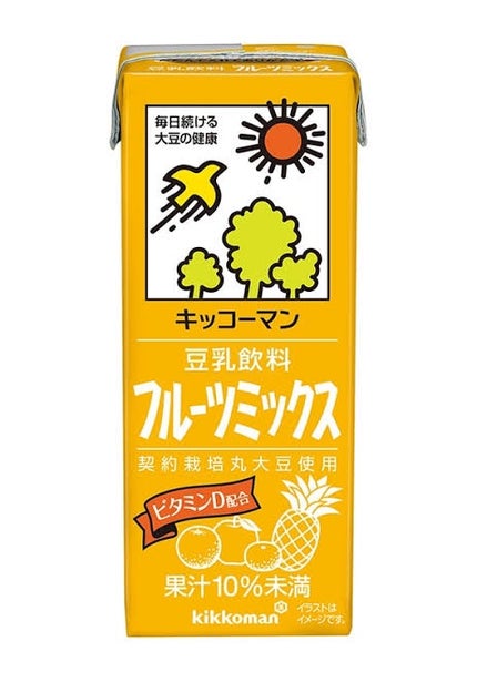 豆乳飲料 フルーツミックス 200ml/キッコーマン飲料/豆乳飲料の画像