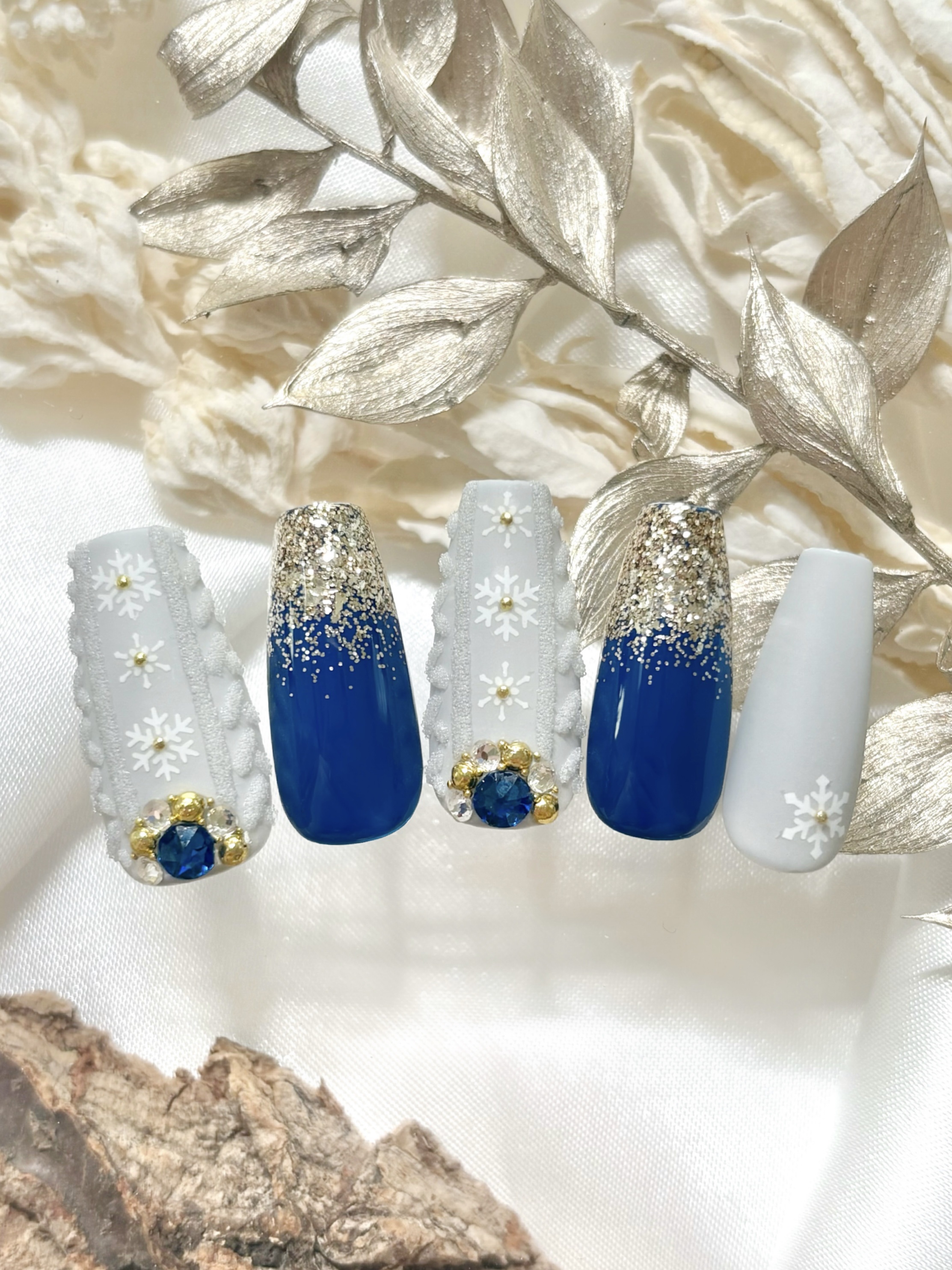 #セルフネイル,#冬ネイルのネイルデザイン