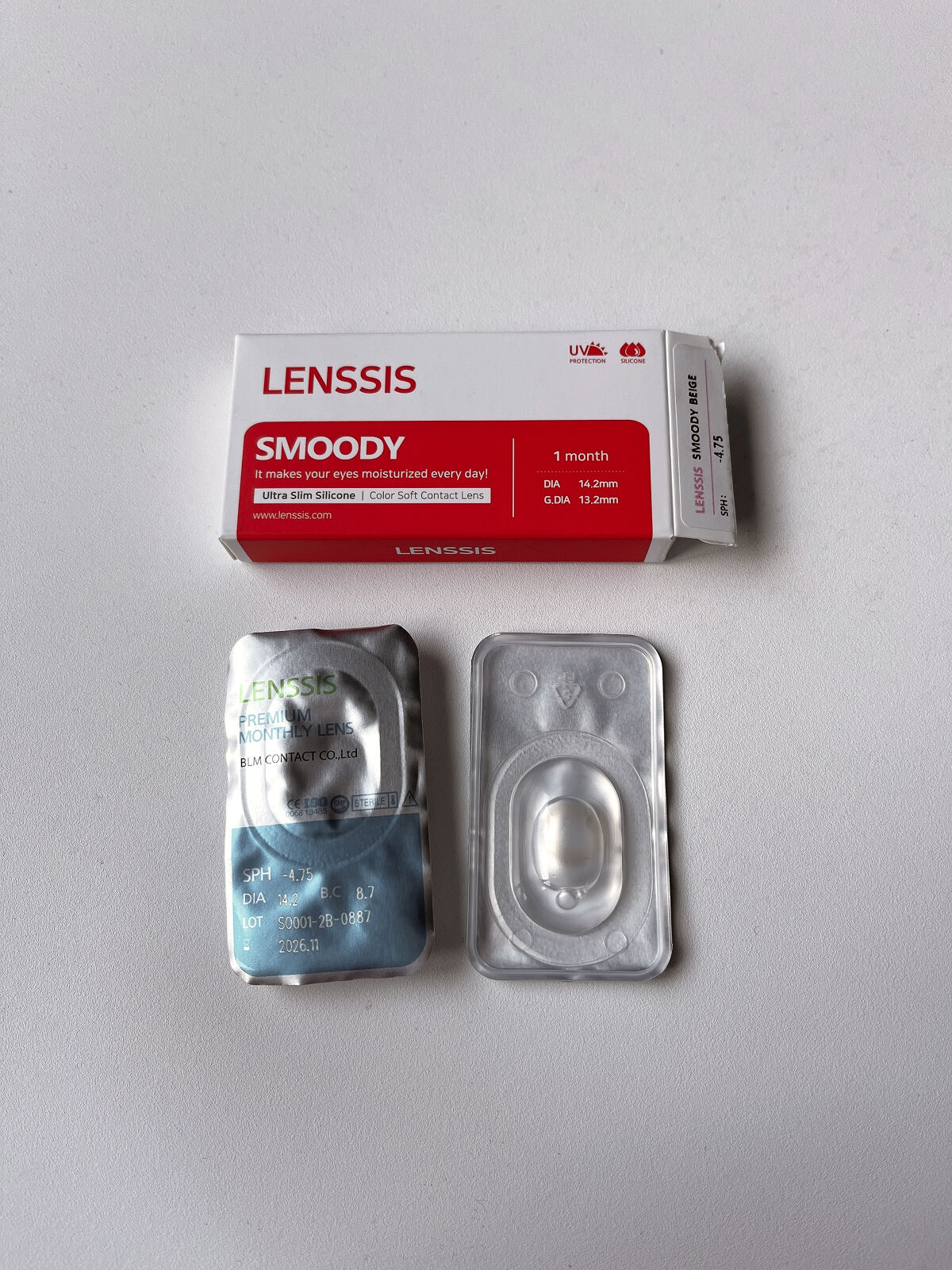 スムージーシリーズ スムージーグレー/LENSSIS/カラーコンタクトレンズを使ったクチコミ（2枚目）