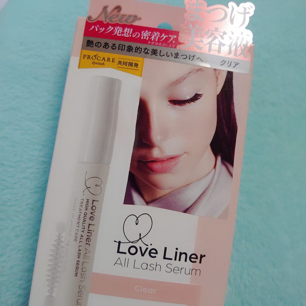 ラブライナー オールラッシュセラム

今まで全然ケアしてなくて、まつげ抜けるしそもそもマスカラ塗る毛もない…
でも、いろんな種類があるからどれを選んだらいいかわからない。と、ずっと放置してました(笑)

いろいろクチコミを見ながら悩んでいた