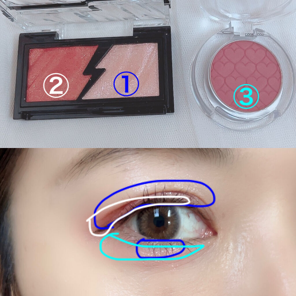 ルックアット マイアイ カフェ RD301/ETUDE/単色アイシャドウを使ったクチコミ（2枚目）