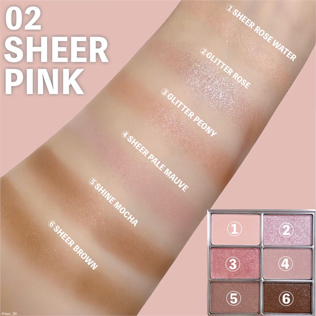 アイ ヴィーガン シアーパレット/AMUSE/アイシャドウパレットを使ったクチコミ(5枚目)